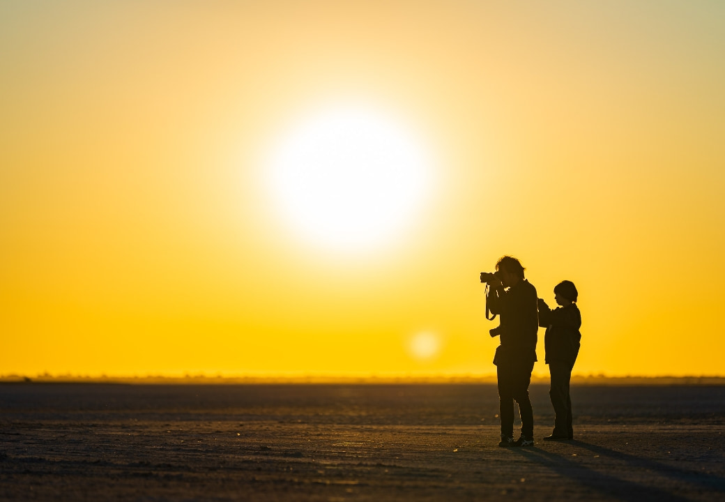 ボツワナ マカディカディ塩湖