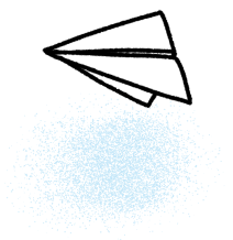 浮遊する紙飛行機