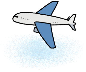 浮遊する飛行機